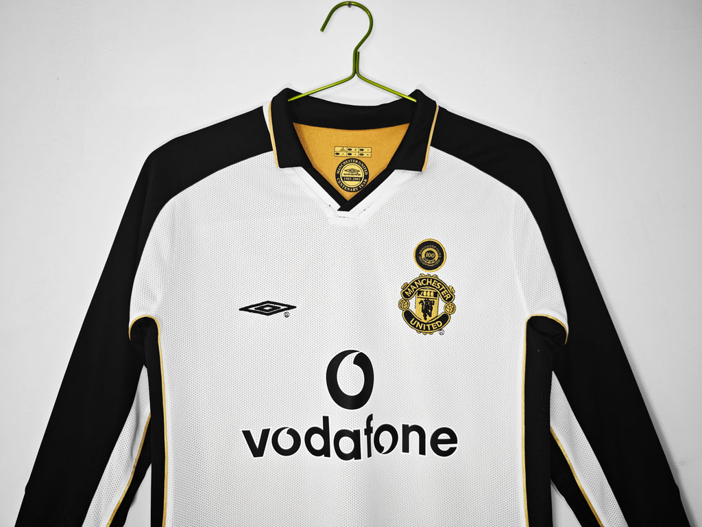 Manchester United 2001/02 Centenary (White - Long Sleeve)